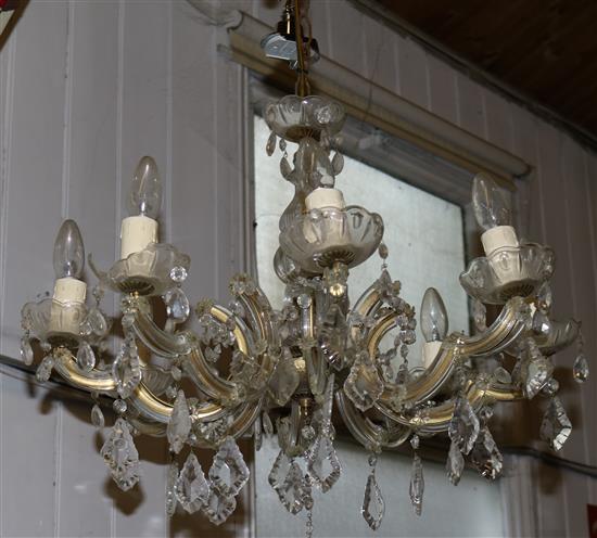 8-branch glass chandelier(-)